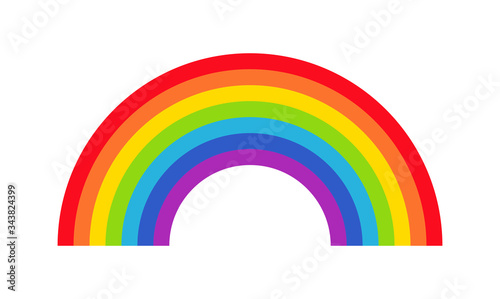 Vector illustration of rainbow icon