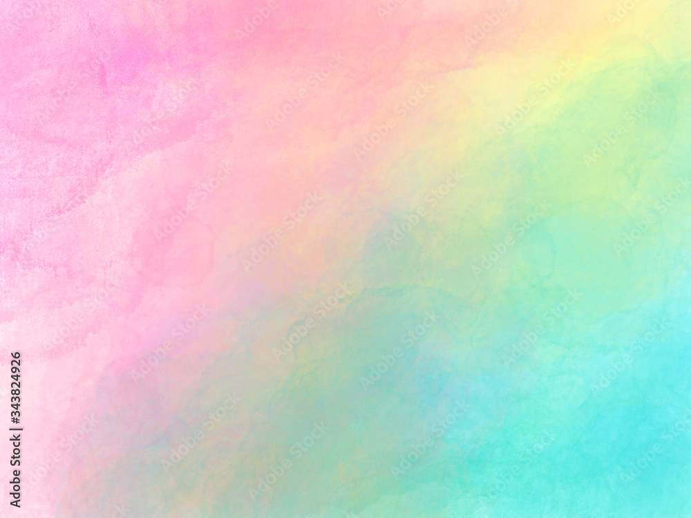 Abstract pastel watercolor background. Rainbow background.
