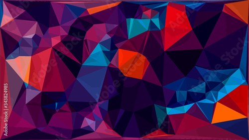 Triangle mosaic futuristic texture Hexagonal Tiling Regular Polygon Tessellation