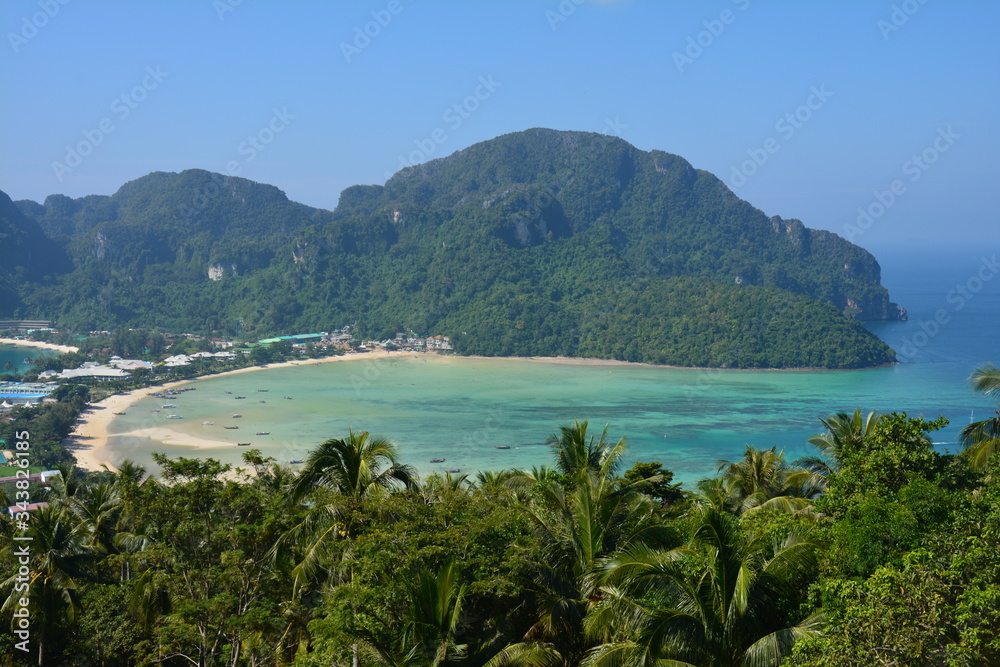 Vue Panoramique île Ko Phi Phi Thaïlande