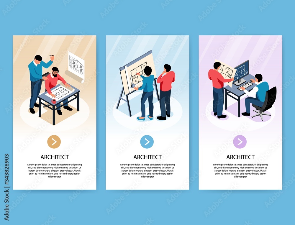 Architect Vertical Banners Architect Vertical Banners