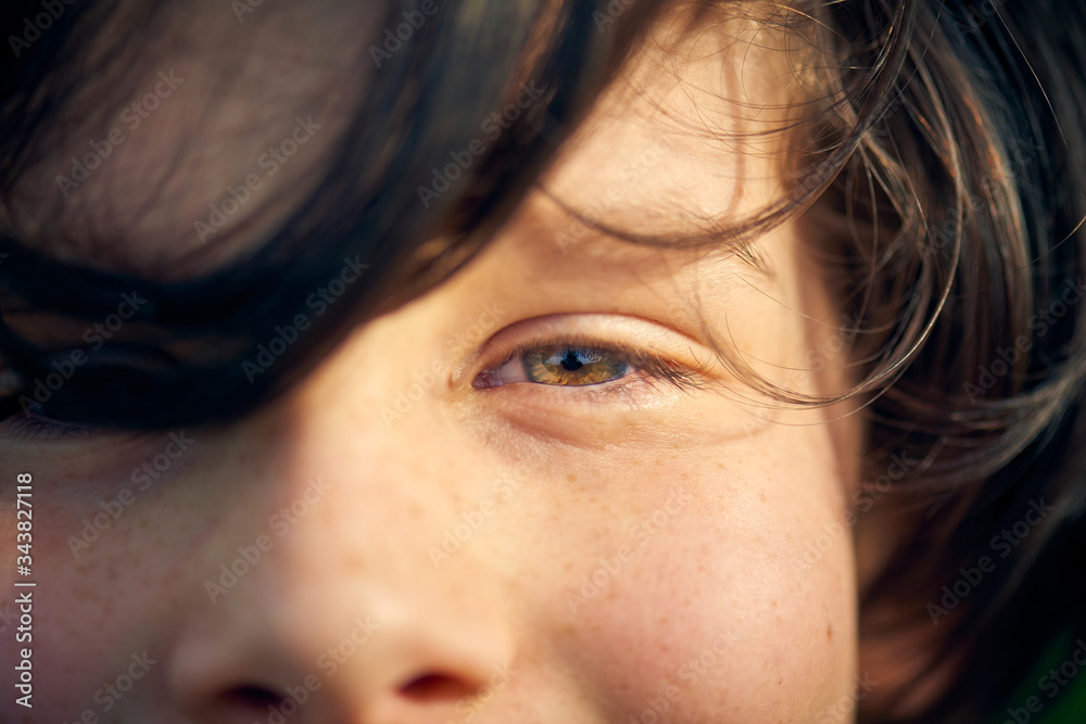 Close-up of kid’s eye Close-up of kid’s eye