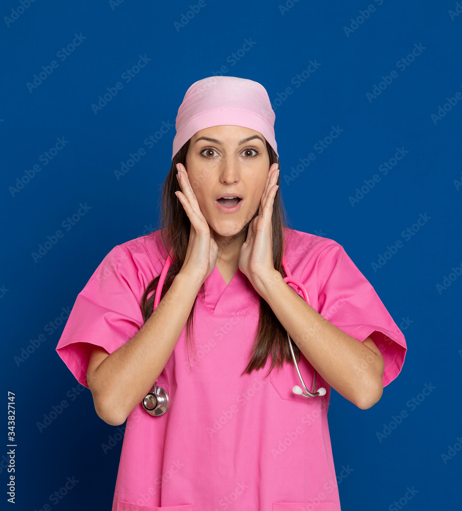 Brunette young woman wearing a yellow T-shirt Brunette young woman wearing a yellow T-shirt