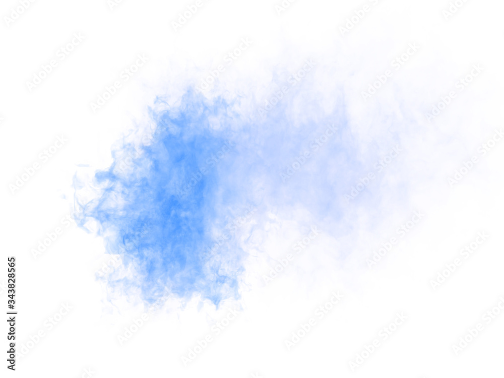 Abstract illustration of smoky shape on white background.