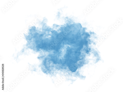 Photos Abstract illustration of smoky shape on white background.