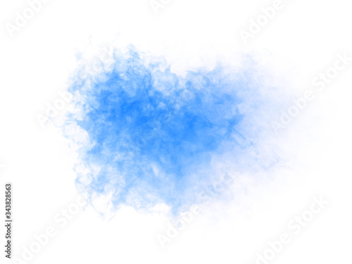 Abstract illustration of smoky shape on white background.