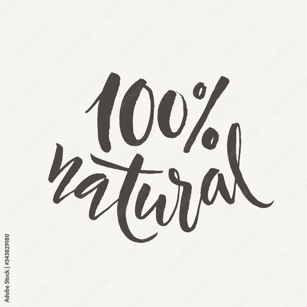 Eco lifestyle natural calligraphy hand written text