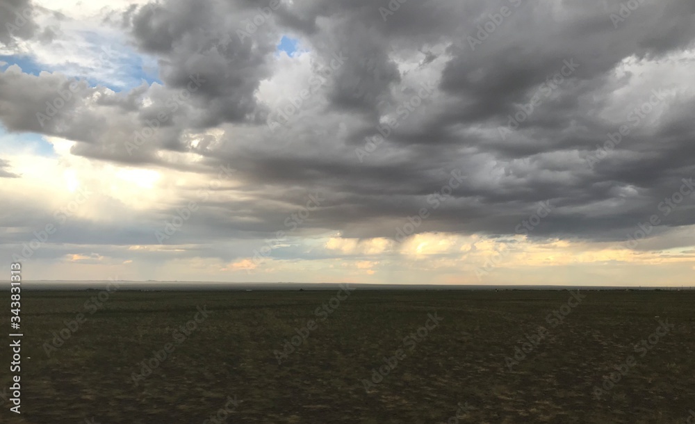 Gray sky and a glimmer of light Gray sky and a glimmer of light