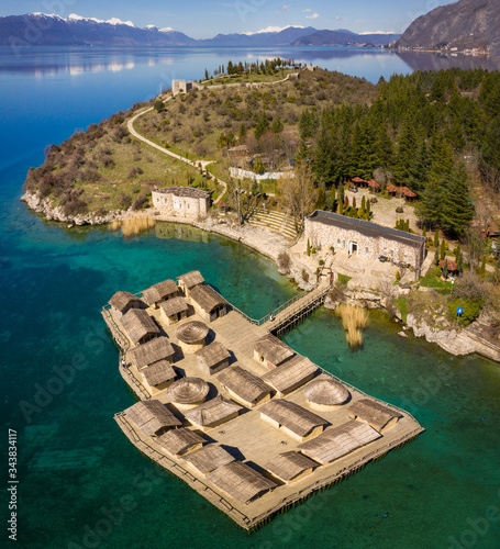 Bay of Bones Museum by Lake Orhid, North Macedonia