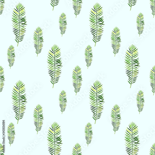 Watercolor seamless floral pattern hand drawing decorative background. Hand drawn watercolor illustration. Print for textile, cloth, wallpaper, scrapbooking