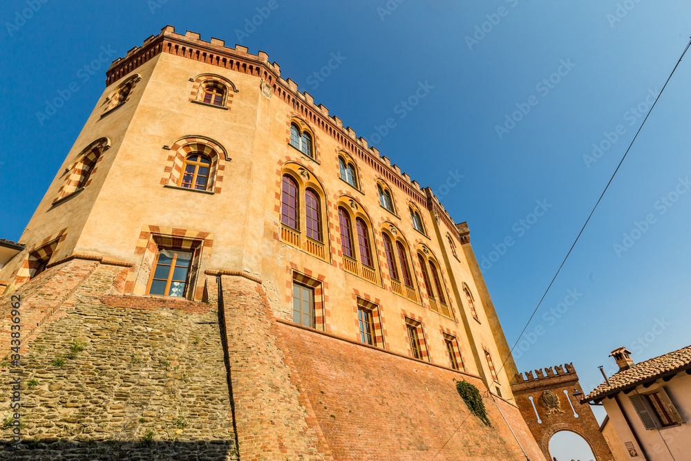 12 September 2019. The Barolo Castle in Piedmont region, Italy