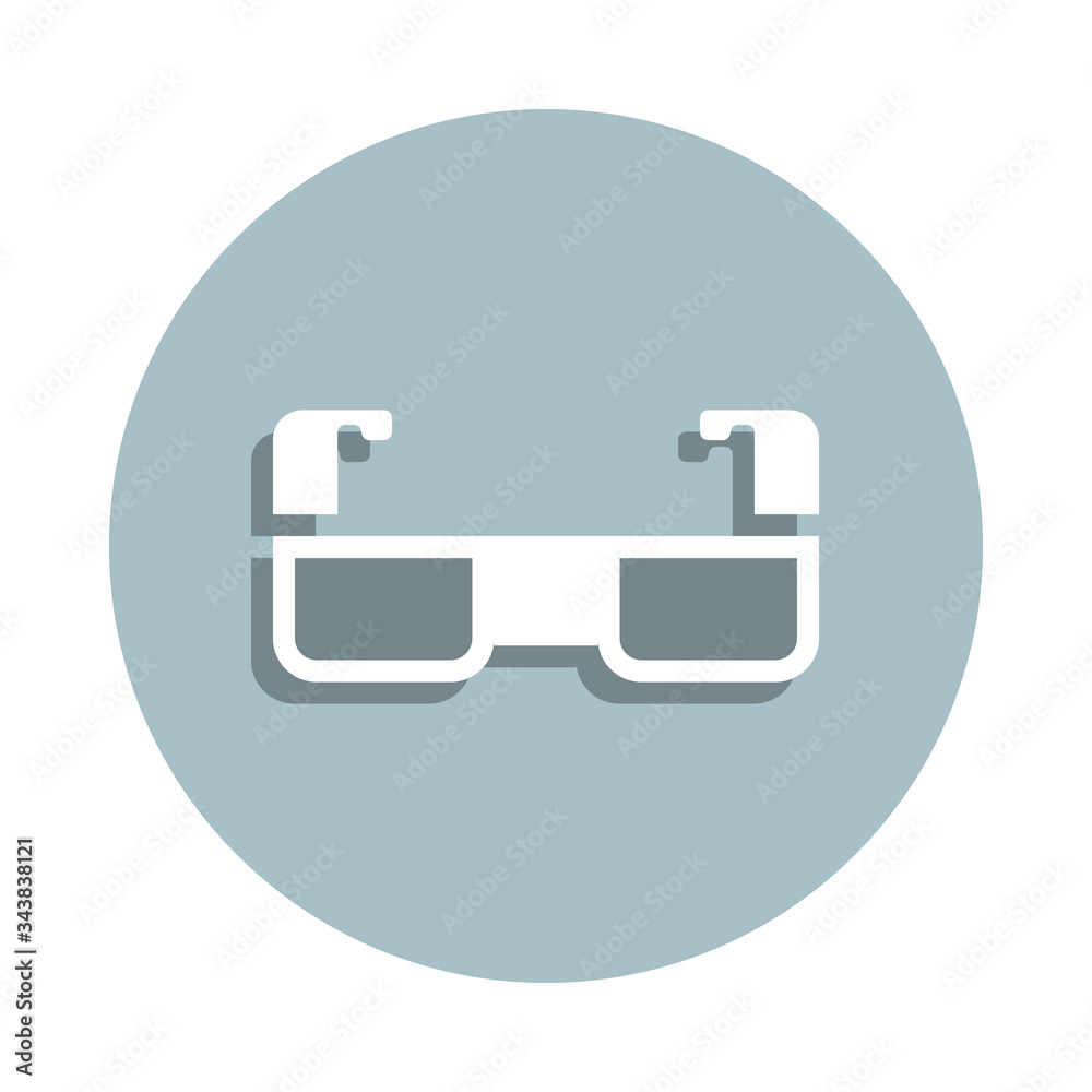 Laboratory, glasses badge icon. Simple glyph, flat vector of laboratory icons for ui and ux, website or mobile application Laboratory, glasses badge icon. Simple glyph, flat vector of laboratory icons for ui and ux, website or mobile application