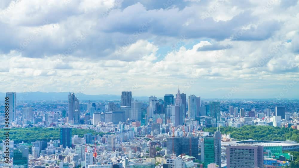 東京 高層ビル群 タイムラプス 東京 高層ビル群 タイムラプス