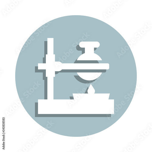Laboratory, burner badge icon. Simple glyph, flat vector of laboratory icons for ui and ux, website or mobile application