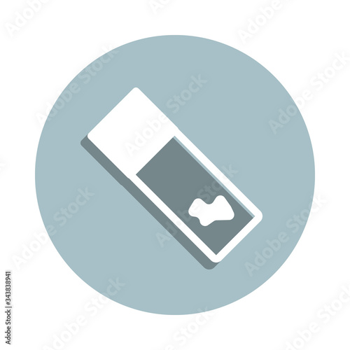 laboratory, test battery badge icon. Simple glyph, flat vector of laboratory icons for ui and ux, website or mobile application