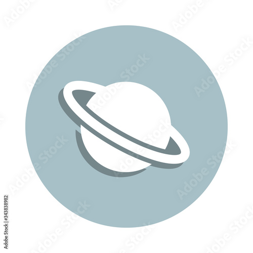 Laboratory, planet badge icon. Simple glyph, flat vector of laboratory icons for ui and ux, website or mobile application