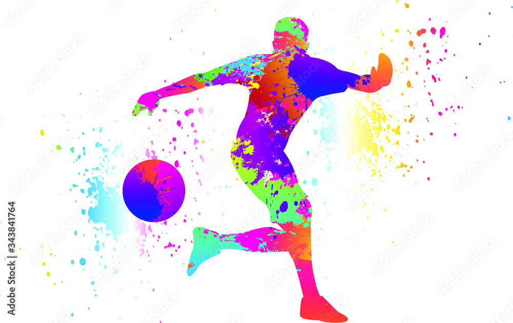 Championship Emblem with Soccer Player Online Logo Template - VistaCreate