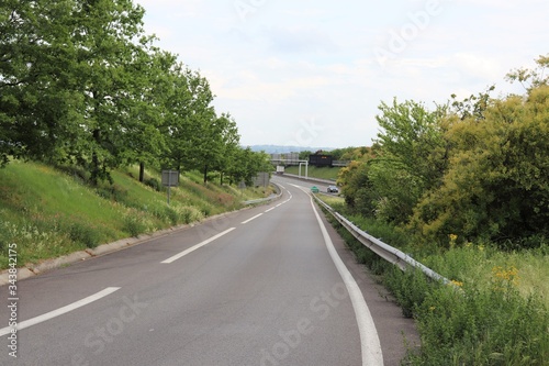 Sortie de voie rapide - sortie de la D301 ou boulevard urbain sud à Corbas - Ville de Corbas - Département du Rhône - France