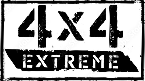 off-road emblem. Extreme Suv logo vector illustration stamp