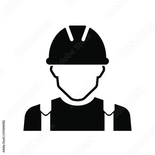 vector illustration of a construction worker