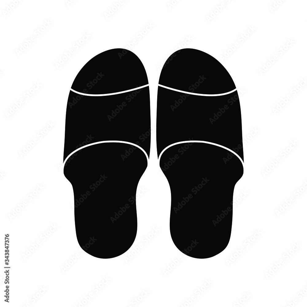 Slippers icon - vector symbol