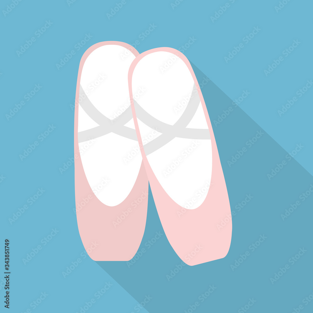 pink ballet shoes icon - vector illustration pink ballet shoes icon - vector illustration