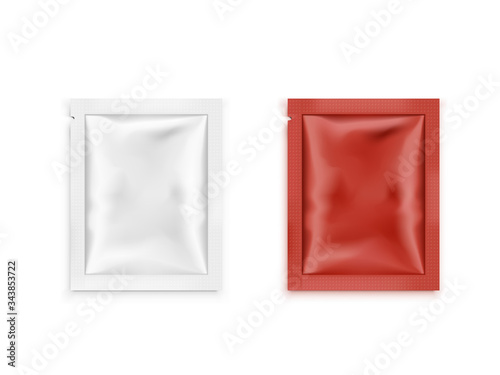 Blank Red And White Mayonnaise And Tomato Ketchup