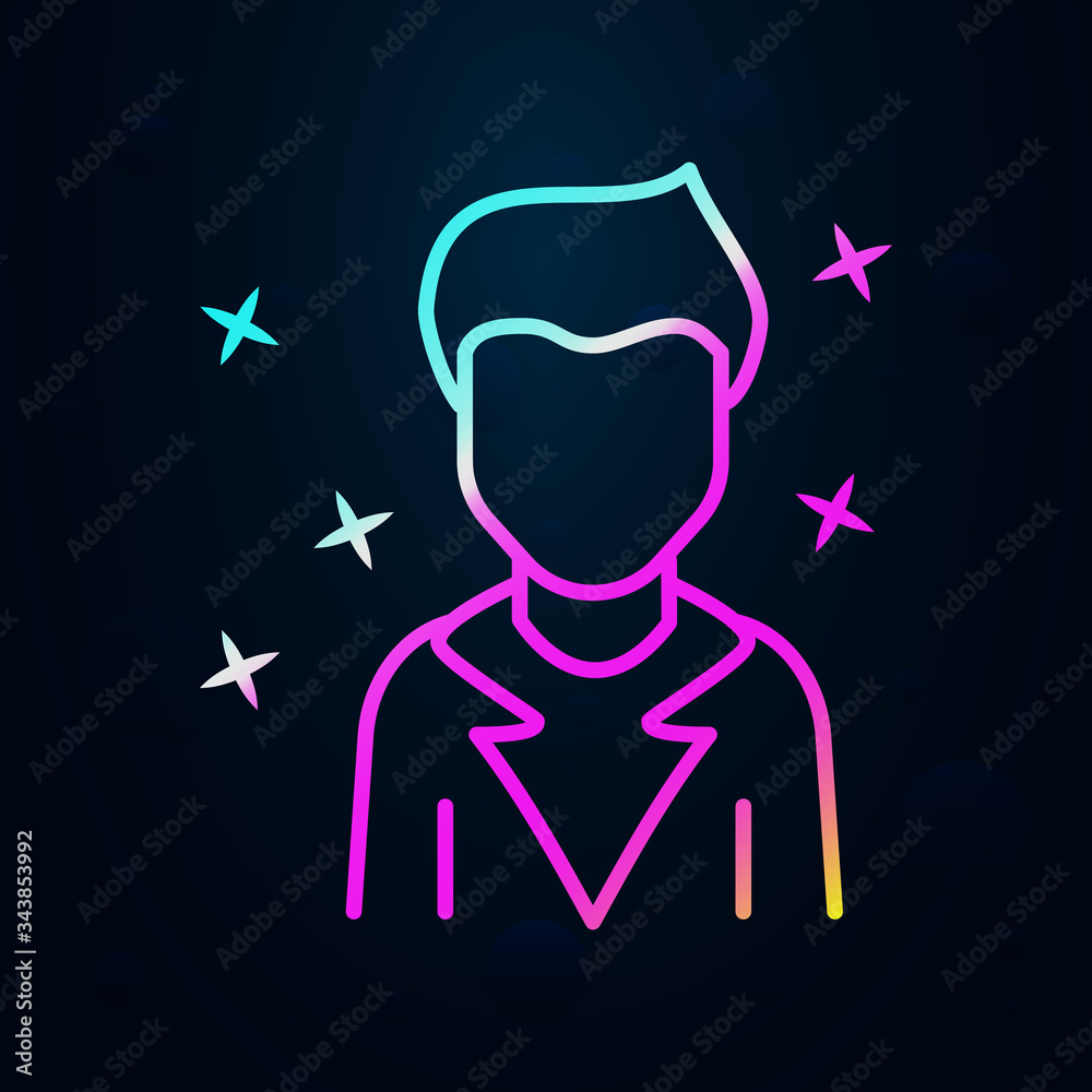 Boy modern young nolan icon. Simple thin line, outline vector of avatar icons for ui and ux, website or mobile application