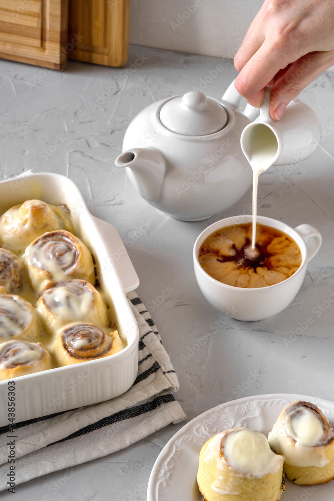 Fresh homemade bakery cinnamon rolls Fresh homemade bakery cinnamon rolls