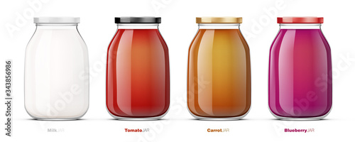 3D Clear Full Glass Jar For Branding