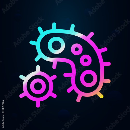Bacteria, virus nolan icon. Simple thin line, outline vector of bioengineering icons for ui and ux, website or mobile application