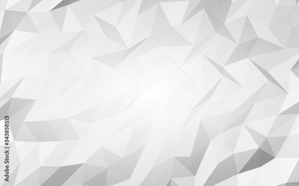 White abstract background. Lowpoly backdrop. Crumpled paper. 3D illustration White abstract background. Lowpoly backdrop. Crumpled paper. 3D illustration