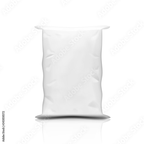 White Plastic Canvas Sand, Flour Or Rice Bag