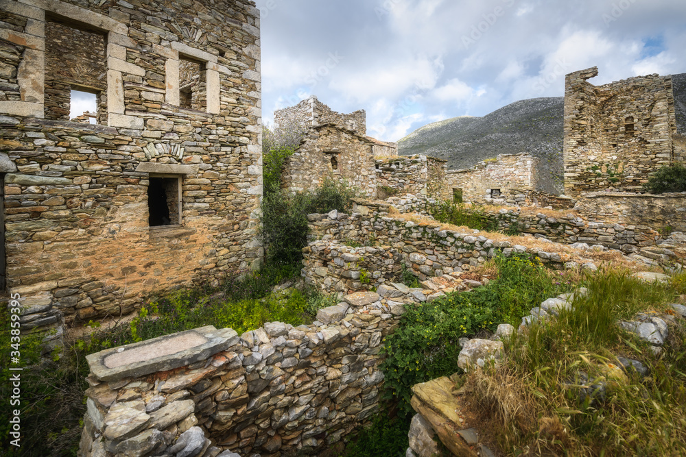 Mani Stone Towers at Vathia village on the Mani Peninsula, Greece
