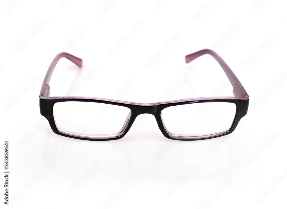 Fototapeta premium Glasses isolated on white background for applying on a portrait