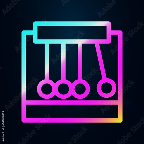 Pendulum, harmonic nolan icon. Simple thin line, outline vector of bioengineering icons for ui and ux, website or mobile application