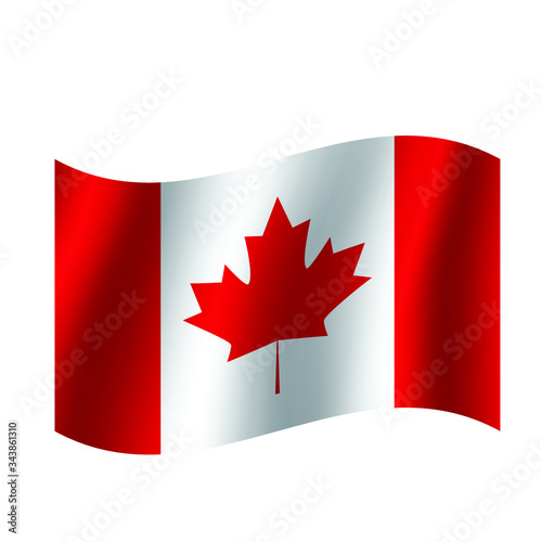 Canada flag. Simple vector Canada flag