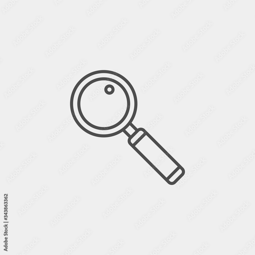 Magnifier flat vector icon. Search flat vector icon Magnifier flat vector icon. Search flat vector icon