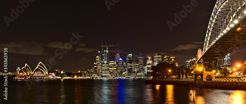 Photography Sydney Opera House at night from Milsons Point