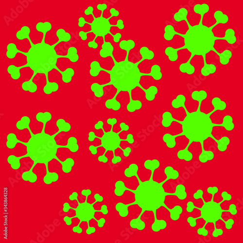 Corona Virus Icon Vector  Template Illustration Design