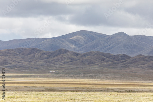 The vast wilderness of Khogno Khan national park, Mongolia. photo