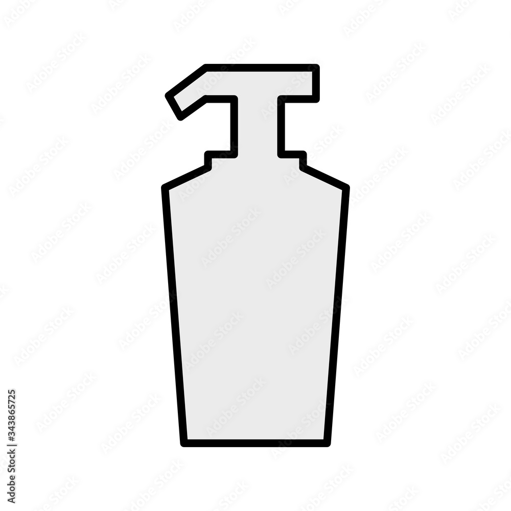 Hand sanitizer for soap or antibacterial gel icon vector Hand sanitizer for soap or antibacterial gel icon vector