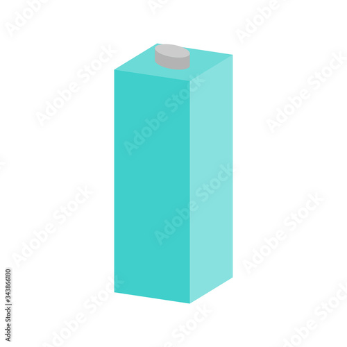 Milk or juice carton icon vector