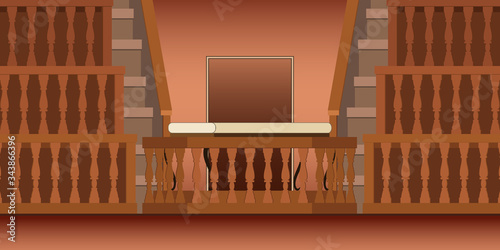 Vector illustration of old Anatomical Theater in university
