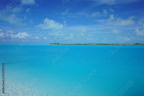 Beach, turquoise ocean, paradise island