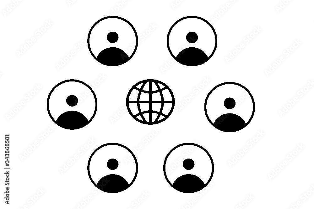 collegamento social internet web 