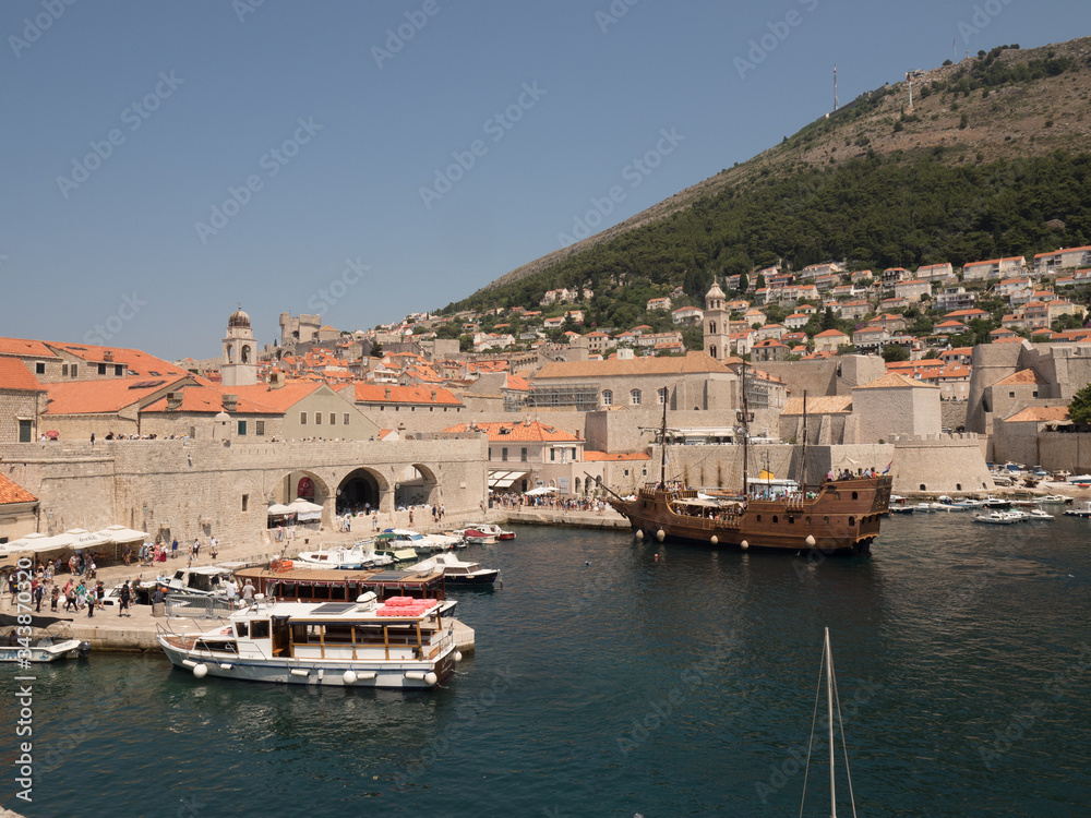 Puerto de Dubrovnik, en Croacia