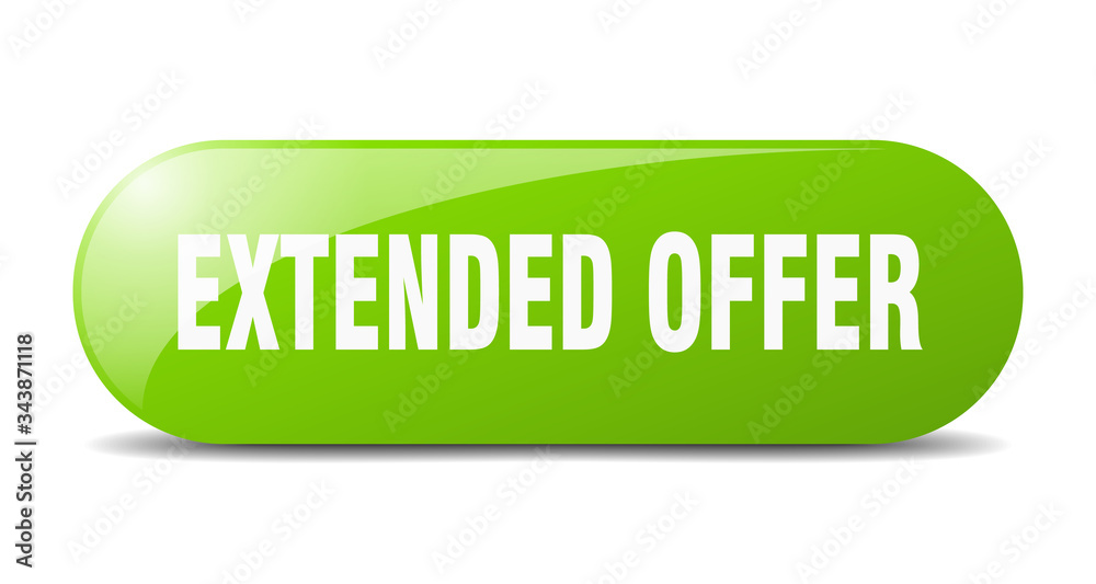 extended offer button. extended offer sign. key. push button.