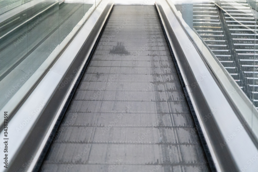 escalator in the subway escalator in the subway
