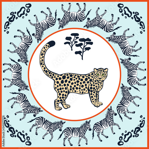Photography Vector background hand drawn exotic wild cats